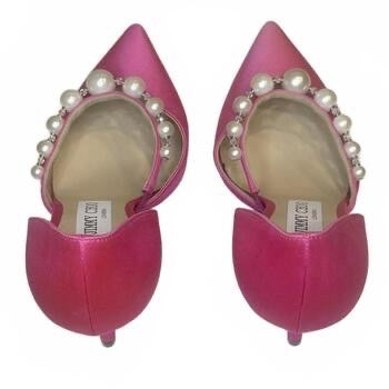 Jimmy Choo Pink Satin Pumps Size 6.5
