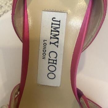 Jimmy Choo Pink Satin Pumps Size 6.5