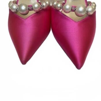 Jimmy Choo Pink Satin Pumps Size 6.5