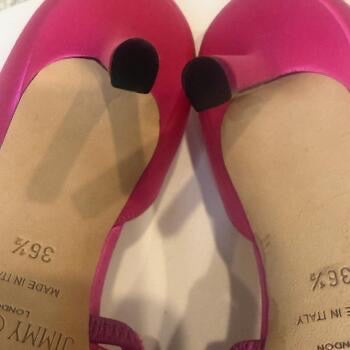 Jimmy Choo Pink Satin Pumps Size 6.5